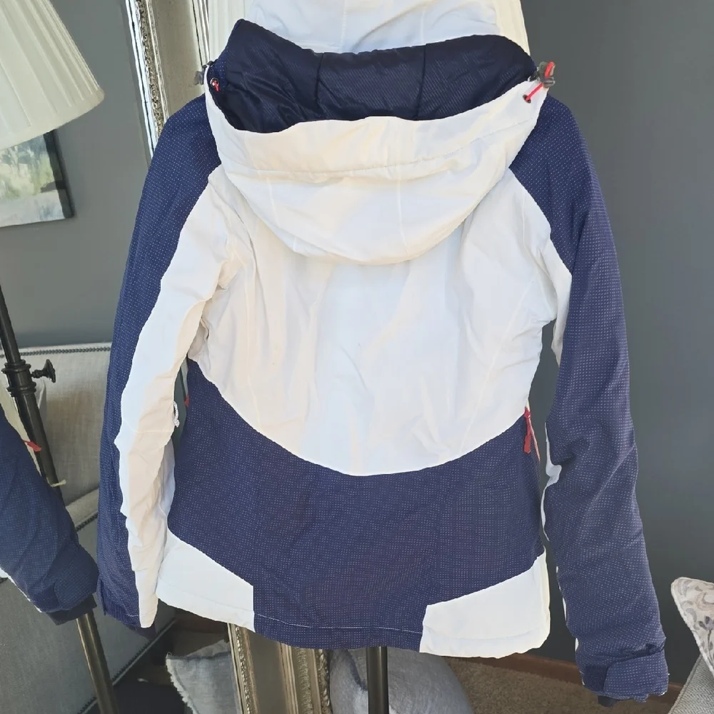 Salomon Brillant Damen Detachable Hooded Ski Jacket Sz S - Picture 8 of 10